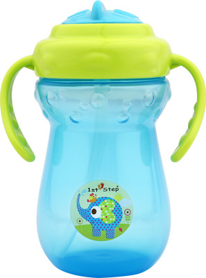 1st Step 2 Handle Straw Sipper(Blue)