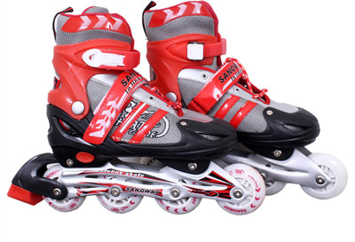 Dezire in-line adjustable skates In-line Skates - Size 5-7 UK(Black, Red), Red;black
Dezire in-line adjustable skates In-line Skates - Size 5-7 UK(Black, Red), Red;black