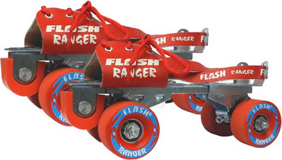 Flash RANGER Quad Roller Skates - Size 4-7 UK(Red)