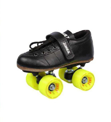 JJ Jonex CLASSIC GOLD SHOES Quad Roller Skates - Size 2 UK(Black)