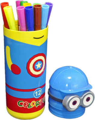 Babysid Collections Minions Super Fine Nib Sketch Pen(Multicolor)