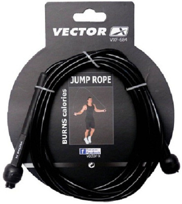Vector X vxf-684 Speed Skipping Rope(Black, Length: 50 inch)