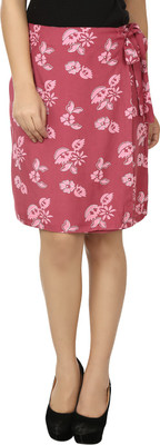 Eves Pret A Porter Floral Print Women's Wrap Around Pink Skirt
Eves Pret A Porter Floral Print Women's Wrap Around Pink Skirt