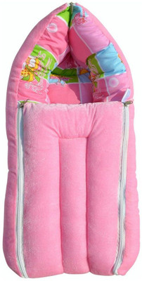 Younique 3 in 1 Velvet Fabric Baby Bed Carrier Sleeping Bag(Pink