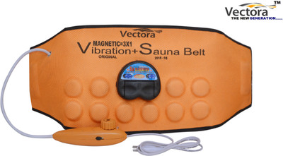 Vectora Pro 3 in 1 Vibrating Magnetic Slimming Belt(Orange)