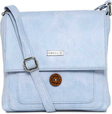 Esbeda Women Casual Blue PU Sling Bag