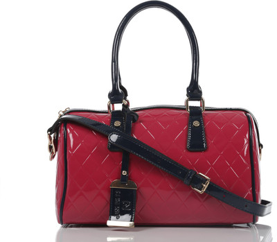 Crawler Girls Casual Pink Leatherette Hand-held Bag