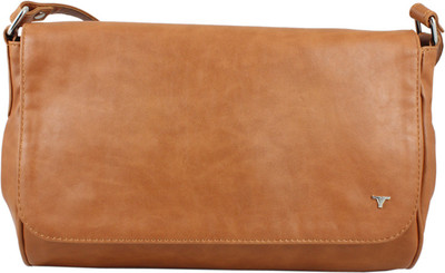 Bulchee Women Casual Tan PU Sling Bag