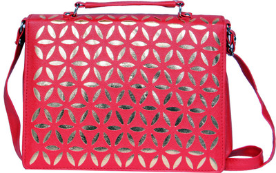 Zasmina Girls Casual Red PU, Leatherette Sling Bag