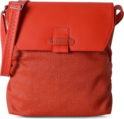 Baggit Women Casual Orange PU Sling Bag