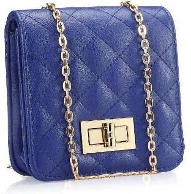 Lino Perros Women Casual Blue PU Sling Bag