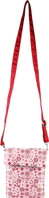 Nostaljia Girls Casual Pink Polyester Sling Bag