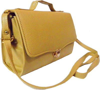 Chalissa Girls Casual Beige PU Sling Bag