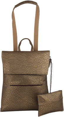 Gihaan Women Casual Gold PU Sling Bag