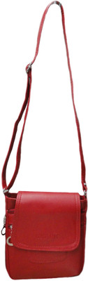 Kreative Bags Women Casual Red PU Sling Bag