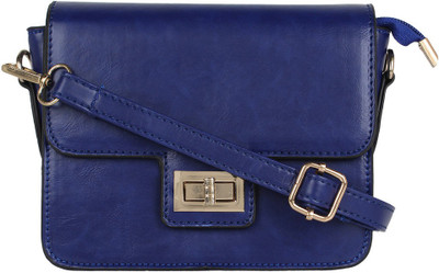 PamperVille Women Blue PU Sling Bag