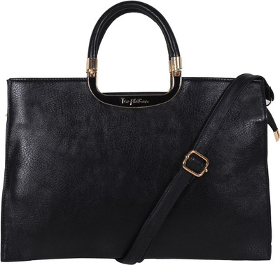 WEBHIN Women Casual Black PU Hand-held Bag