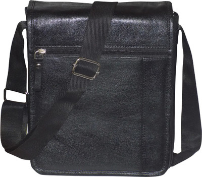 Kan Black Genuine Leather Sling Bag/Small Travel Bag For Men and Women Small Travel Bag - Medium(Black)
Kan Black Genuine Leather Sling Bag/Small Travel Bag For Men and Women Small Travel Bag - Medium(Black)