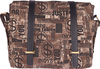 Bags R Us Men & Women Casual Black Canvas Messenger Bag
