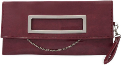 Skyways Women Evening/Party Maroon PU Sling Bag