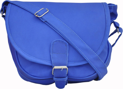 Solly Women Casual Blue PU Sling Bag