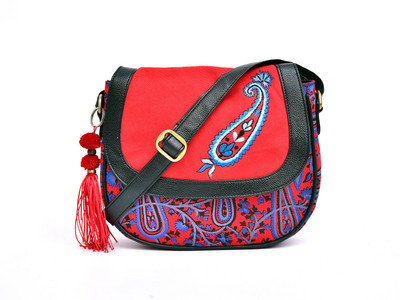 Pickpocket Women Casual Blue Cotton, Canvas Sling Bag