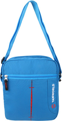 Tanworld Boys Casual Blue Polyester Sling Bag