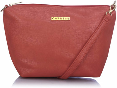 Caprese Women Casual Pink Leatherette Sling Bag