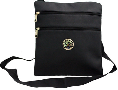 ShoppingFeast Women Casual Black Flex Sling Bag