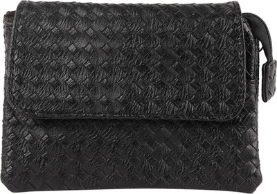 Tamirha Women Black Rexine Sling Bag