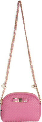 PamperVille Women Pink PU Sling Bag
