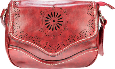 Neuste Women Casual Red Leatherette Sling Bag
Neuste Women Casual Red Leatherette Sling Bag