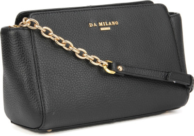 Da Milano Women Casual Black Sling Bag
