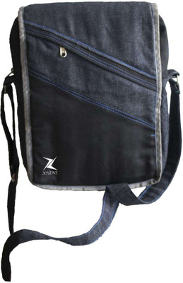 XHINS Men Blue Denim Sling Bag