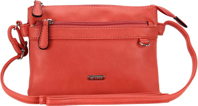 Lavie Women Casual Pink PU Sling Bag