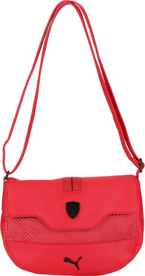 Puma Women Casual Red PU Sling Bag
