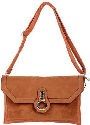 Trendberry Women Tan PU Sling Bag