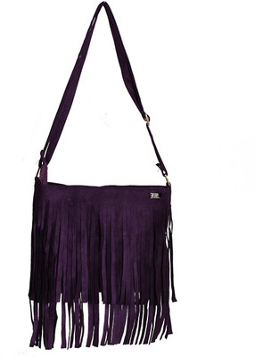 Glitter Glory Girls Evening/Party Purple PU Sling Bag