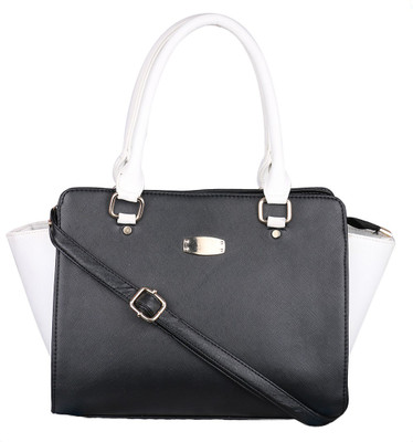 Speedex Fashions Women Casual Black, White PU Sling Bag