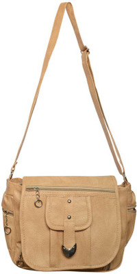 MOOI-ZAK Women Casual Tan PU Sling Bag
