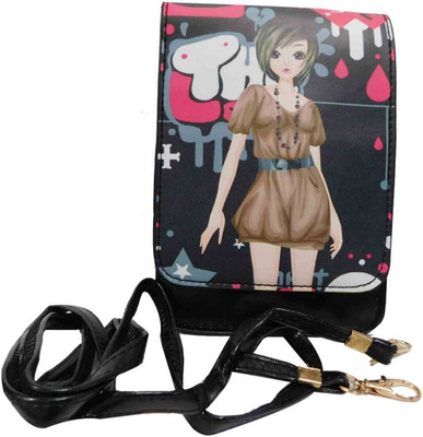 Laviva Women Casual Black PU Sling Bag 
Laviva Women Casual Black PU Sling Bag