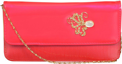 NxtGen Girls Pink Leatherette Sling Bag