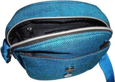 Stylogy Girls Casual Blue Jute Sling Bag