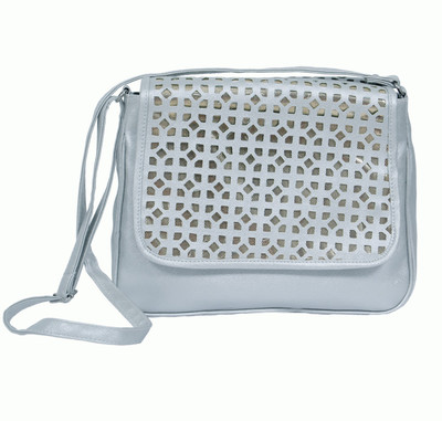Zasmina Girls White PU Sling Bag