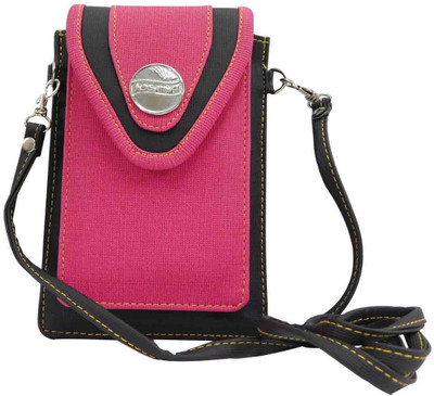 Laviva Women Casual Pink, Black Denim Sling Bag, Black;pink 
Laviva Women Casual Pink, Black Denim Sling Bag, Black;pink