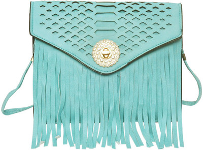 Hawai Women Casual Blue PU Sling Bag