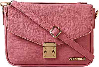 Zoricane Women Casual Pink PU Sling Bag