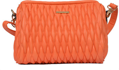 Diana Korr Women Casual Orange PU Sling Bag