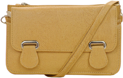JG Shoppe Women Casual Beige PU Sling Bag