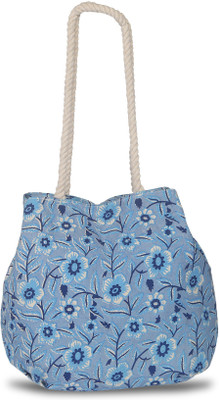 Pickpocket Women Casual Blue Canvas Tote